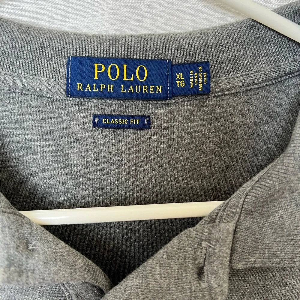 Polo by Ralph Lauren Men's Gray Polo Shirt